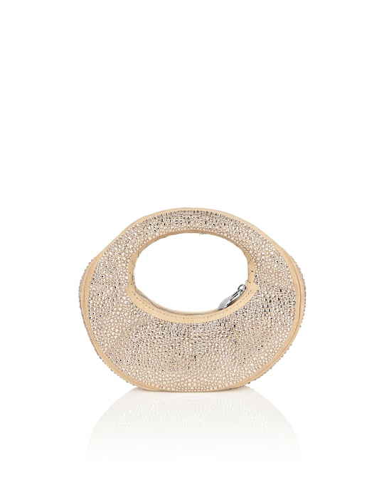 Suede Mini Handle Bag Strass - Image 4