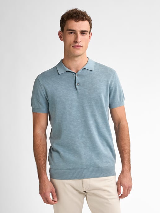 Petrol Industries - Heren Gebreide Polo Ocean - Blauw - Image 3
