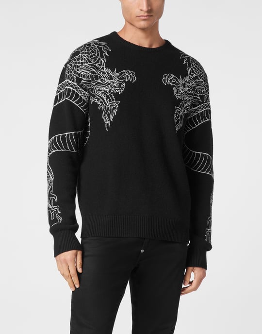 Pullover Ronde Hals Dragon - Image 2