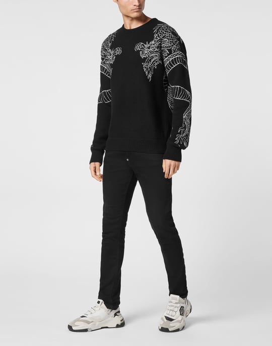 Pullover Ronde Hals Dragon - Image 4