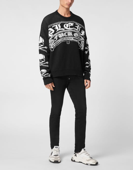 Pullover Ronde Hals Gothic Plein - Image 4