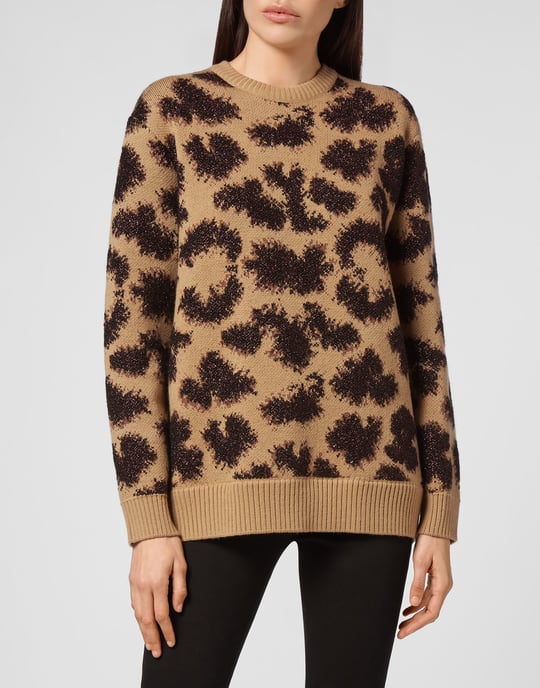 Pullover Round Neck Leopard - Image 2
