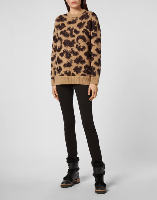 Pullover Round Neck Leopard - Image 4
