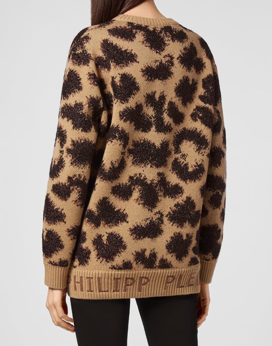 Pullover Round Neck Leopard - Image 5