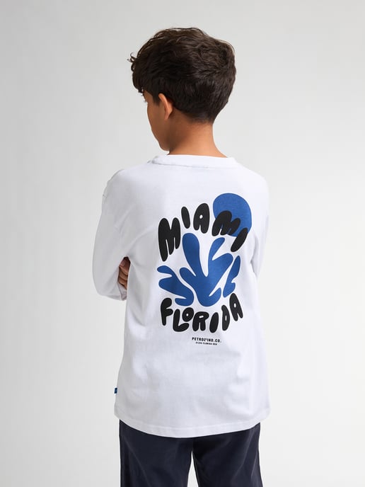 Petrol Industries - Jongens Backprint T-shirt met Lange Mouwen Tropicalia - Wit - Image 4