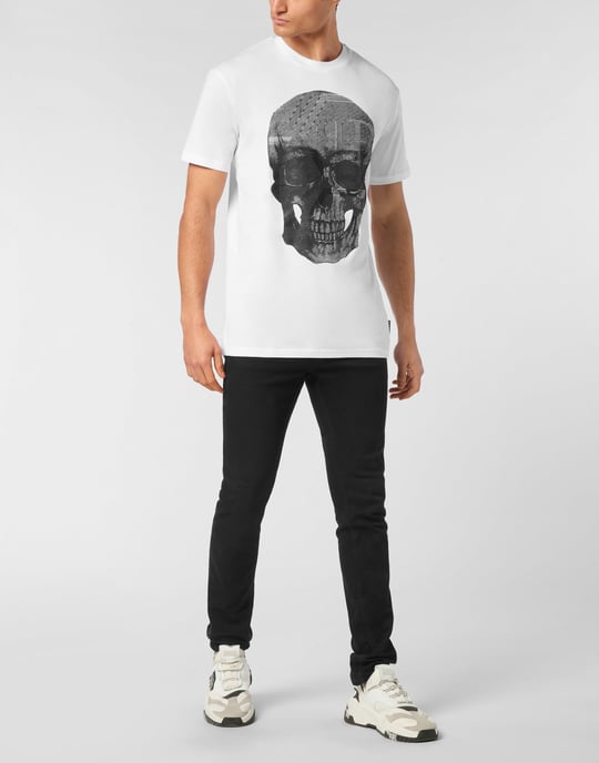 Jersey-T-shirt Rund Halsad Ss Dödskalle - Image 4