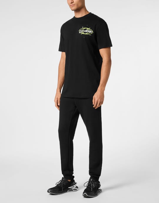 Plein Sport bomulls-T-shirt rund hals med logotyper - Image 4