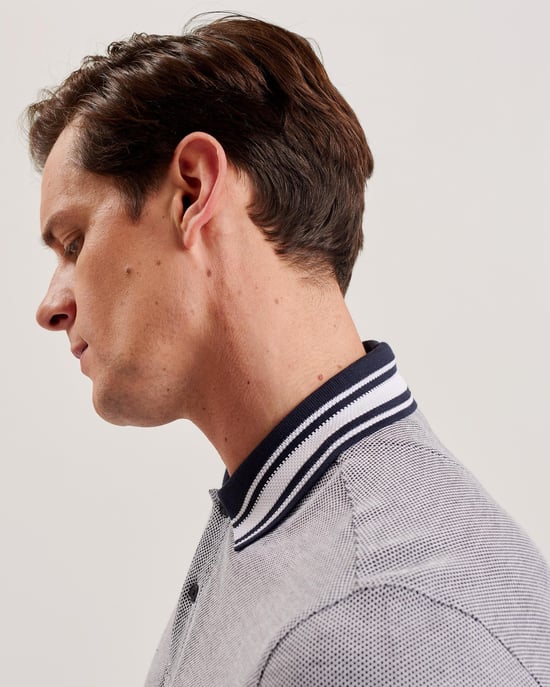 Ted Baker Phenes Herr Regular Fit Texturerad Polotröja - Image 3