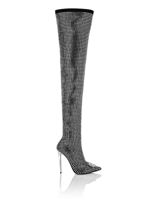 Boots Hi-Heels Overknees Gothic Plein - Image 4