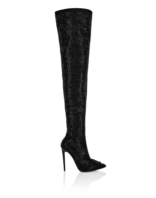 Boots Hi-Heels Overknees Gothic Plein - Image 4