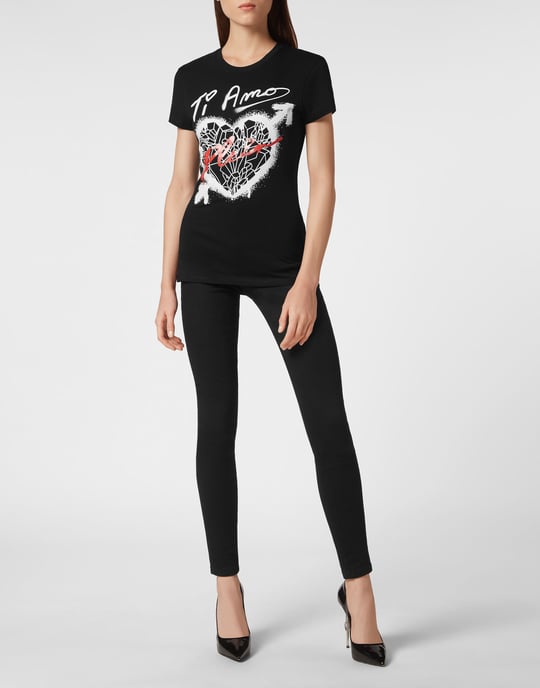 T-shirt med rund halsringning - Image 4