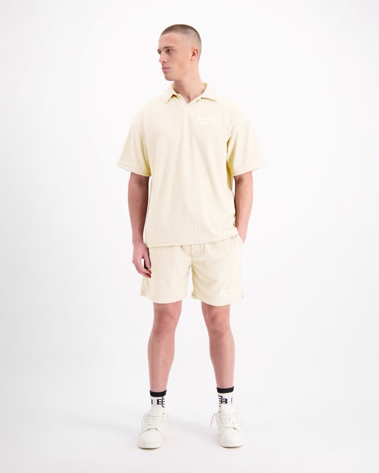 Black Bananas Terry Lounge Shorts, Zand - Image 3