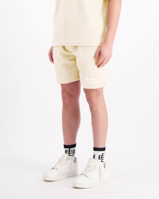 Black Bananas Terry Lounge Shorts, Zand - Image 4