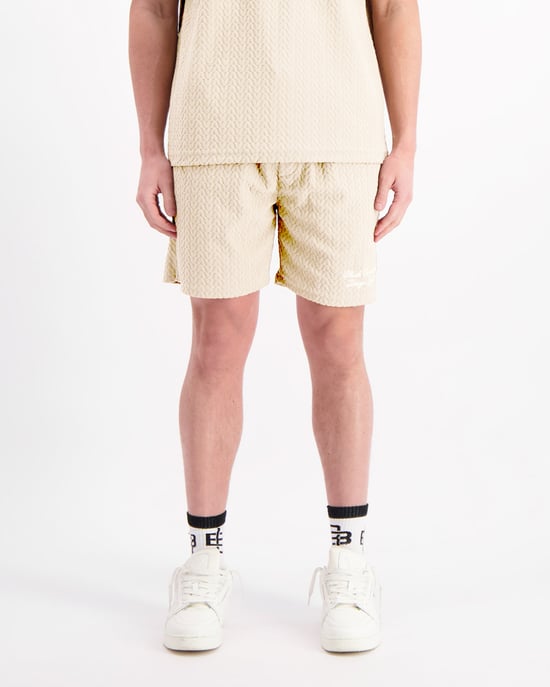 Black Bananas Terry Lounge Shorts, Zand - Image 5
