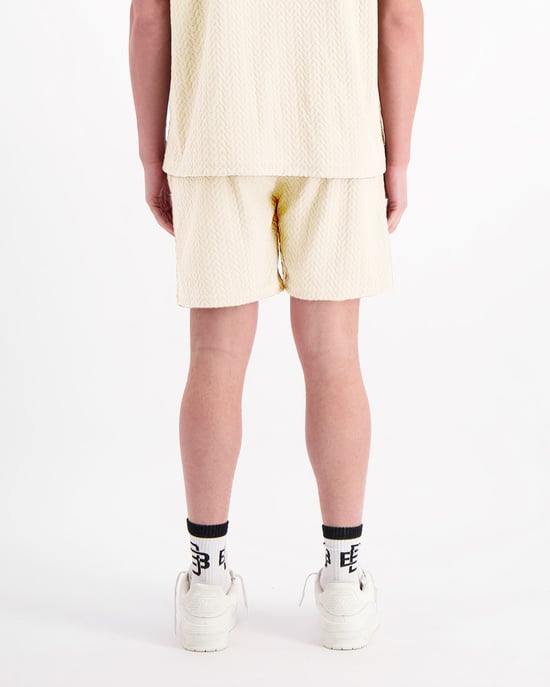 Black Bananas Terry Lounge Shorts, Zand - Image 6