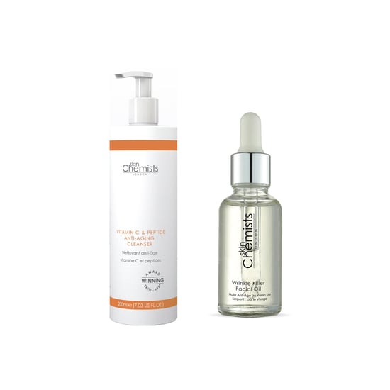 skinChemists Vitamin C Cleanser & Wrinkle killer Facial Oil Anti-Ageing Kit - Image 1