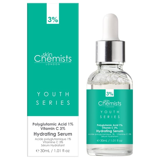 skinChemists Jeugdserie Hydraterend Serum Polyglutaminezuur 1%, Vitamine C 3% 30ml - Image 2
