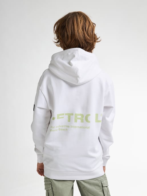 Petrol Industries - Jongens Backprint Hoodie Bayview - Wit - Image 4