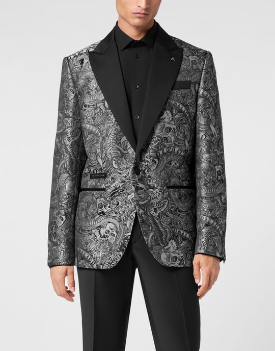 Blazer Met Één Knoop Slim Fit Tattoo - Image 2
