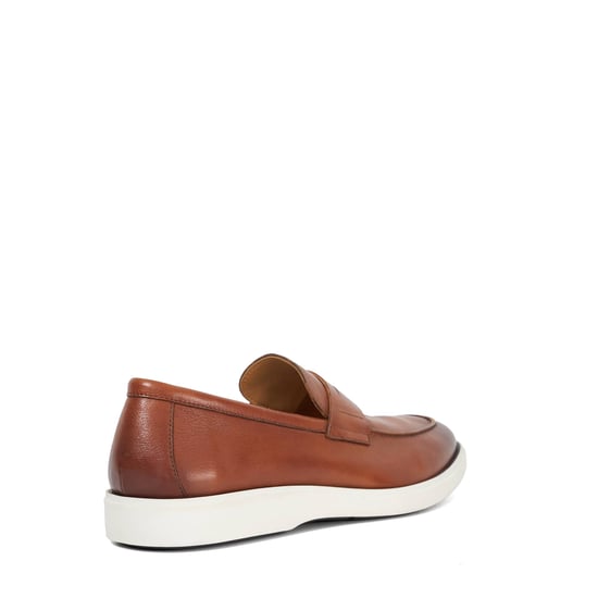 Dune Mens Barnstaple - Leather Slip On Casual Loafers - Image 4