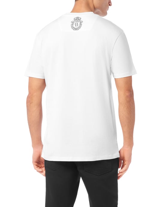 Embroidered Round Neck T-Shirt Lion - Image 4