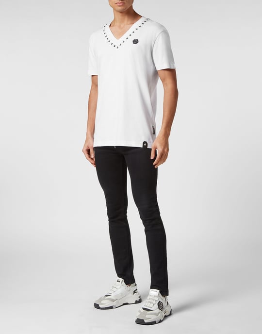 T-shirt med V-ringning - Image 4