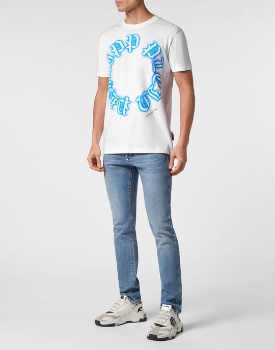 T-shirt Rund Hals Gotisk Plein - Image 4