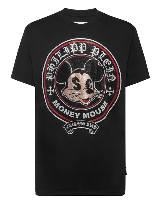 T-shirt med rund halsringning - Image 1