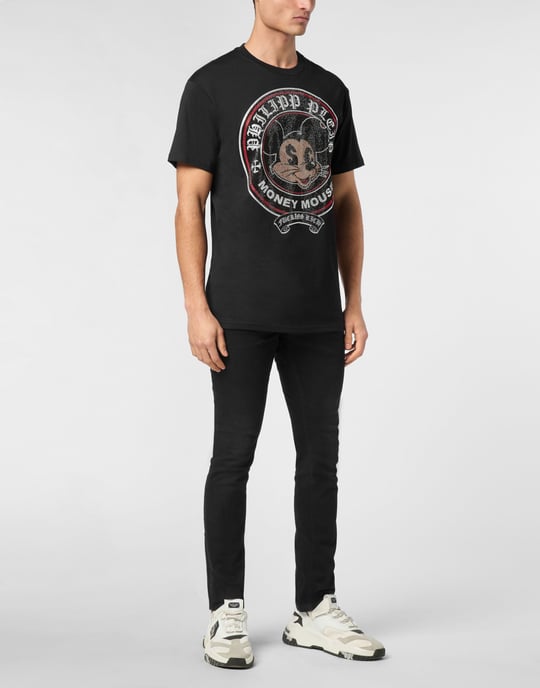 T-shirt med rund halsringning - Image 4