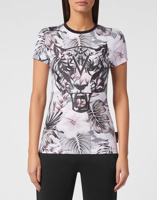 T-shirt med rund halsringning - Image 2