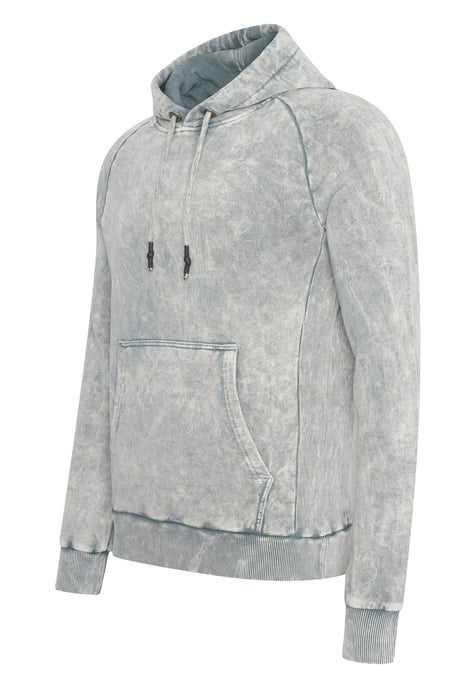 Gewassen hoodie met een used look - Image 3