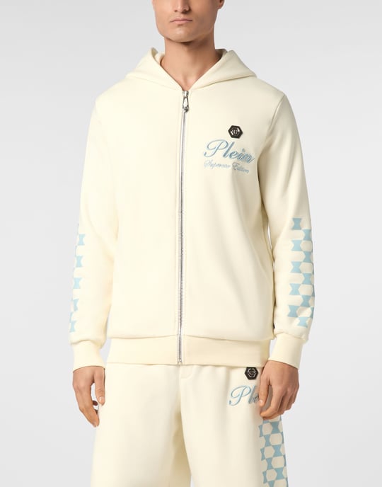 Hoodie Sweatjacka Cote D Azur Checkmate - Image 3