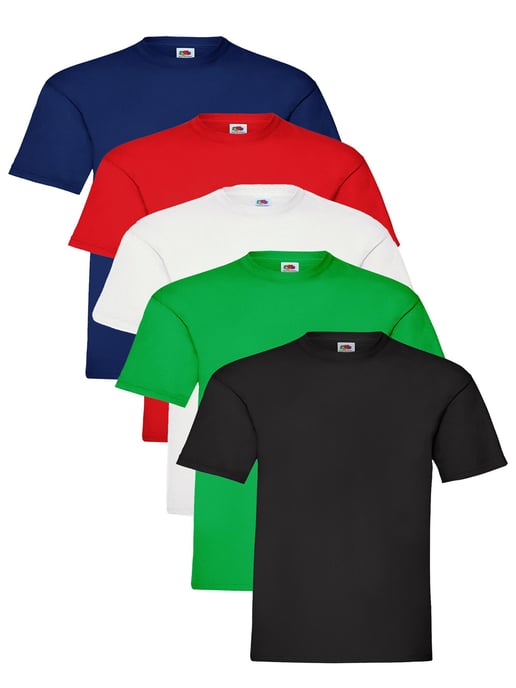 Fruit of The Loom Kids Tshirts 5 Pack - Image 1