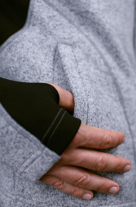 Dames Fusion Fleece Jacket Wandeljack Grijs - Image 3