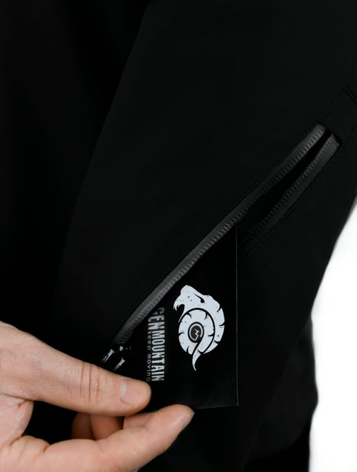 Heren 3-Laags Hardshell Wandeljack Zwart - Image 4