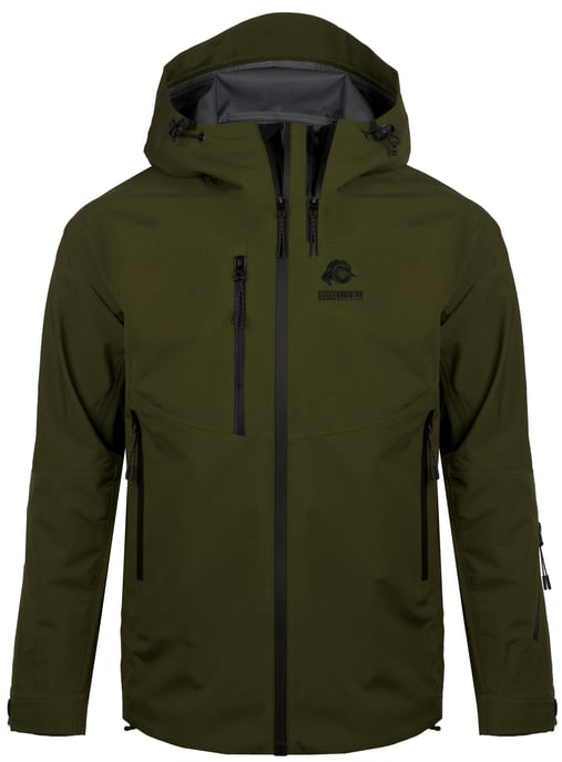 Heren 3-Laags Hardshell Wandeljack Olijfgroen - Image 1