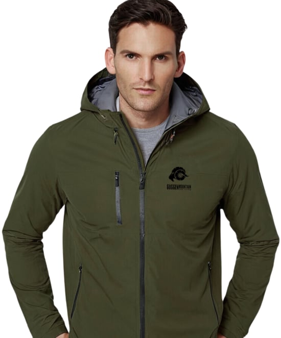 Heren 3-Laags Hardshell Wandeljack Olijfgroen - Image 2