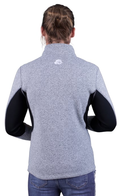 Heren Fusion Fleecejack Wandeljack Grijs - Image 3