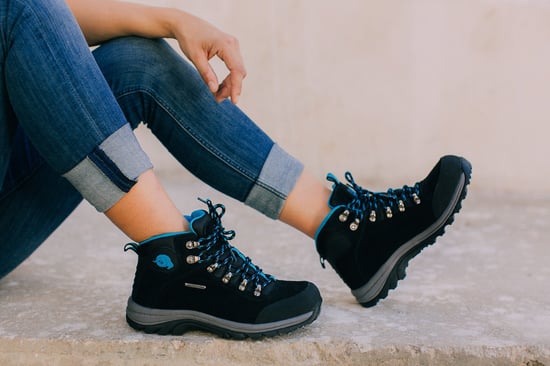 Dames Trekkingschoenen Suède Blauw - Image 3