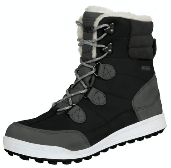 Dames Bontlaarzen met Lamswollen Winterlaarzen Zwart - Image 1