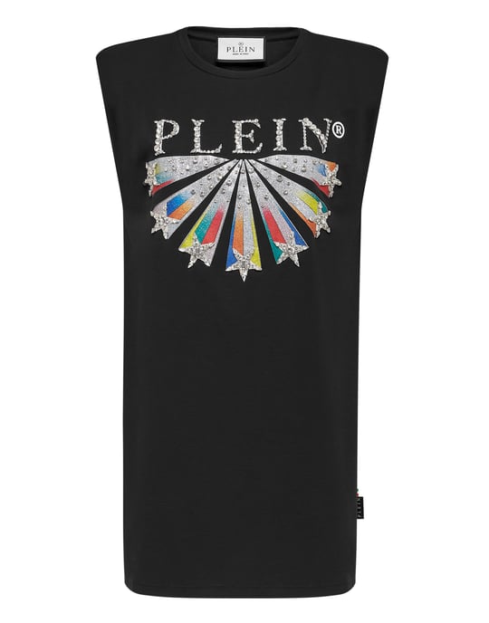 T-shirtklänning kort stjärnor - Image 1
