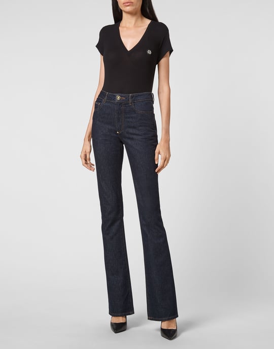 Jeans Flare Fit Skull - Image 4