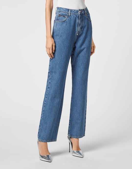Denim Broek Losjes Iconic Plein - Image 2