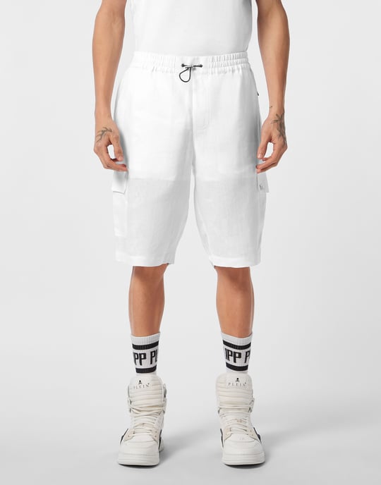 Linen Short Trousers Coolkid Cargo - Image 3