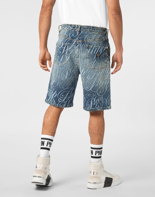 Denim Shorts Formentera Logo - Image 5