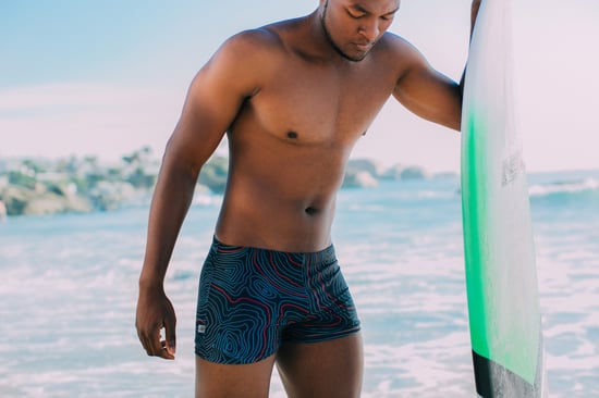 Zwemshorts voor Heren, Strakke Gestreepte Boxershorts - Image 2