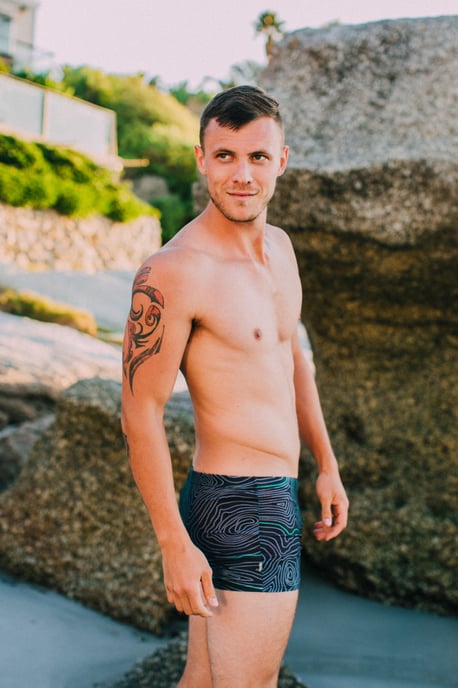 Zwemshorts voor Heren, Strakke Gestreepte Boxershorts - Image 3