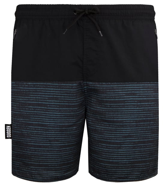 Zwemshort voor Heren met Patroonstrepen Groen Zwart - Image 2