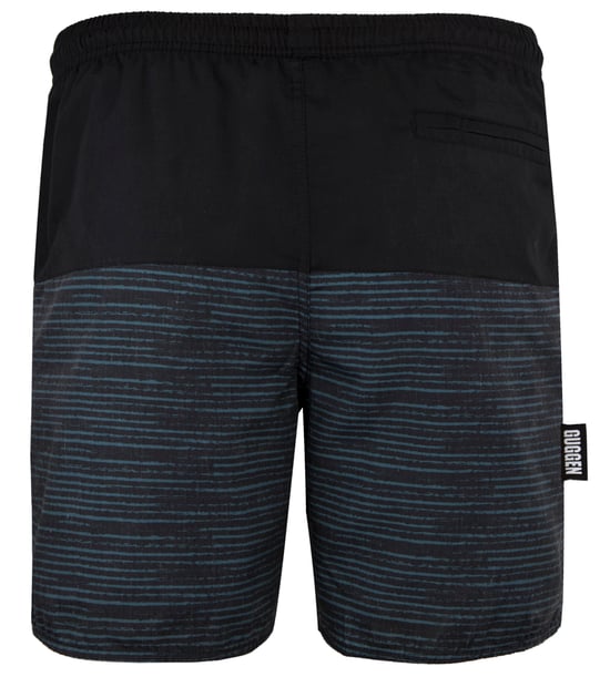 Zwemshort voor Heren met Patroonstrepen Groen Zwart - Image 3