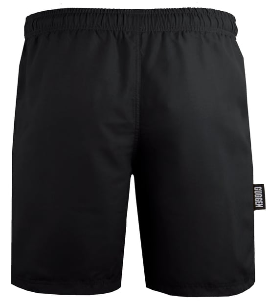 Badshorts för Män med Vit Svart Palmmönster - Image 3